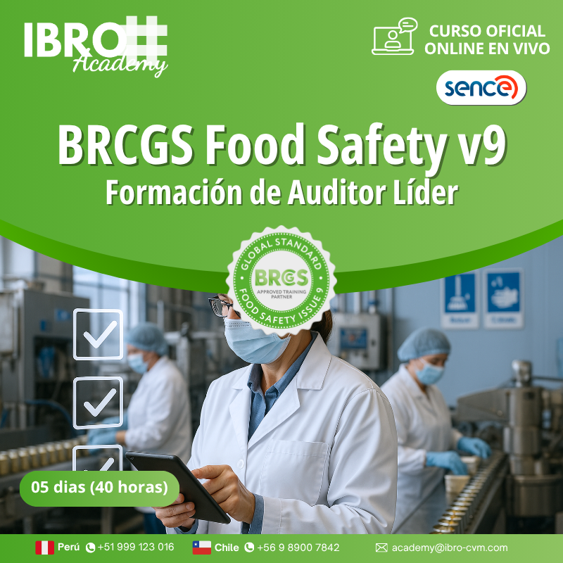 Auditor líder - BRCGS Food Safety Versión 9