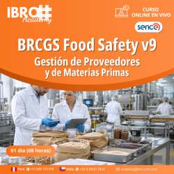 BRCGS Food V9 - Gestión de proveedores y de materias primas