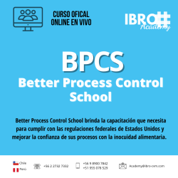 Curso online  BPCS - Better Process Control School