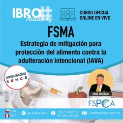 Curso completo - online - en vivo | Estrategia de mitigación para protección del alimento contra la adulteración intencional