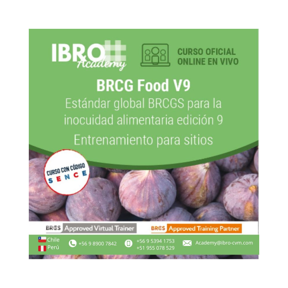 Estándar global BRCGS para la inocuidad alimentaria edición 9