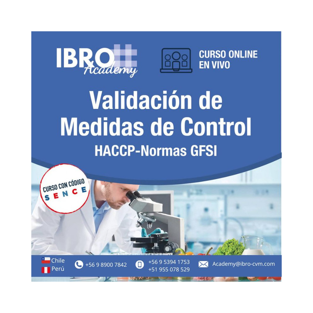 Validación de medidas de control HACCP - GFSI