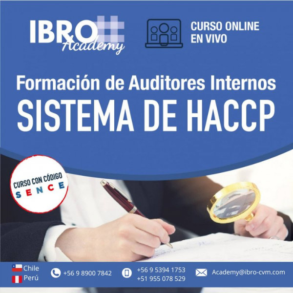 Formación de auditores internos en sistema HACCP
