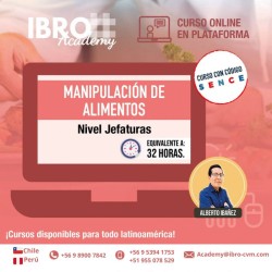 Curso online | Manipulación de alimentos nivel jefaturas