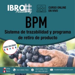 Curso online - en vivo | BPM - Sistema de trazabilidad y programa de retiro de producto