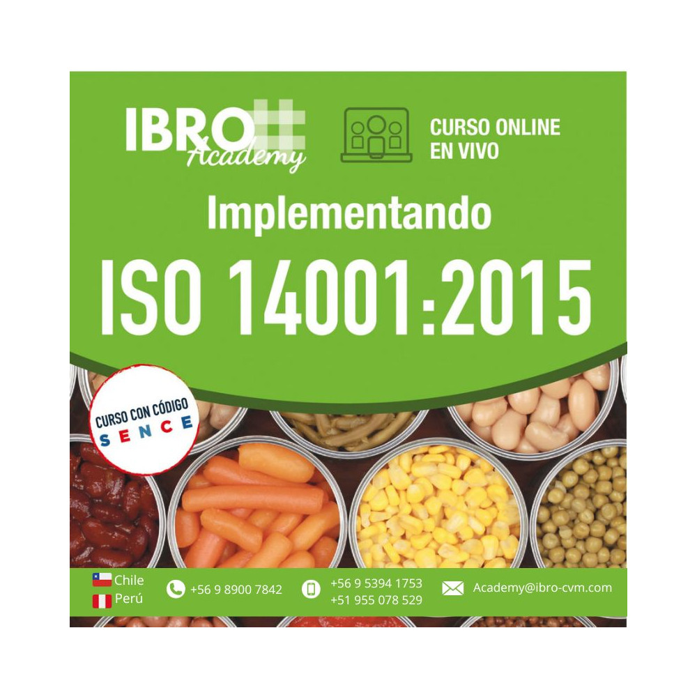 Curso online - en vivo| Implementando ISO 14001:2015
