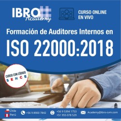 Curso online - en vivo | Formación de auditores internos en ISO 22000:2018
