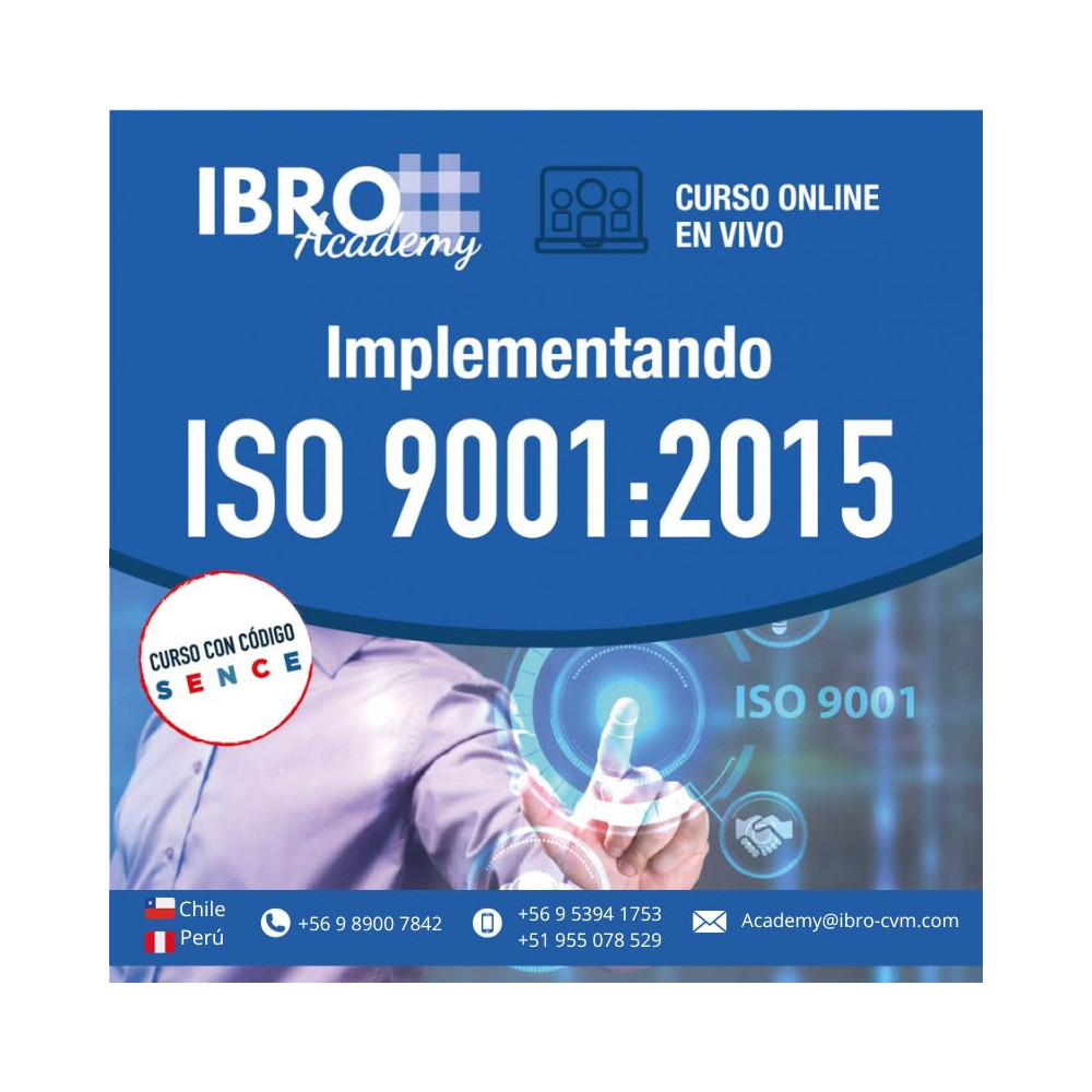 Curso online - en vivo | Implementando ISO 9001:2015
