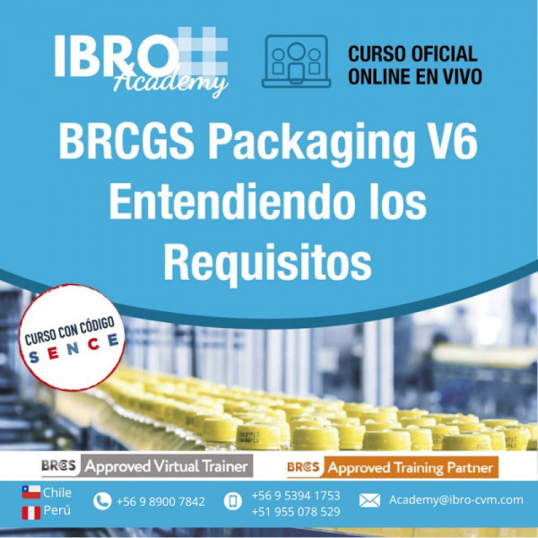 Curso oficial - BRCGS Packaging Materials V6