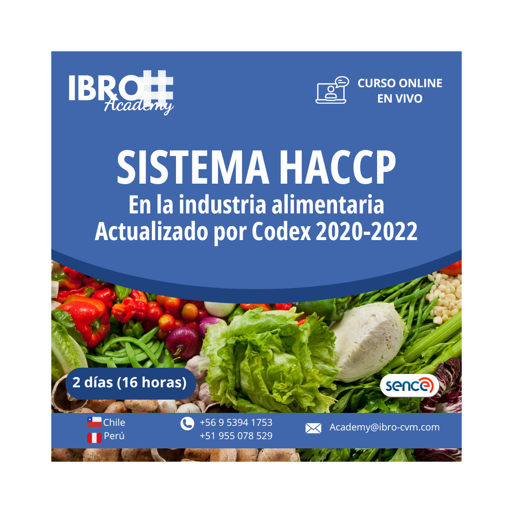 Curso online - en vivo| Sistema de HACCP