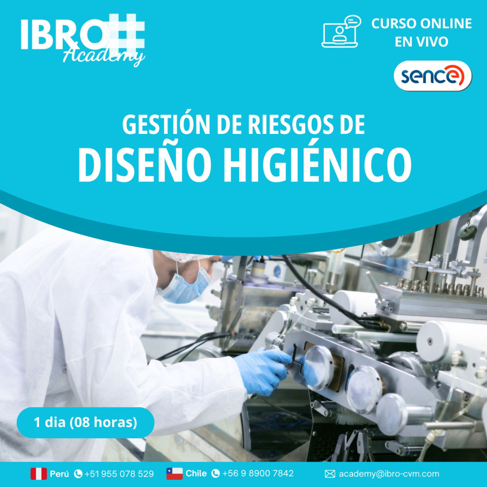 Gestión de riesgos de diseño higiénico