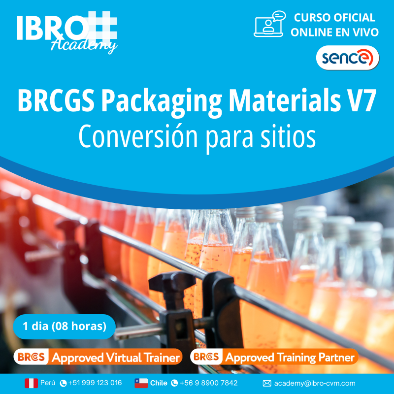 BRCGS Packaging Materials V7 - Conversión para sitios