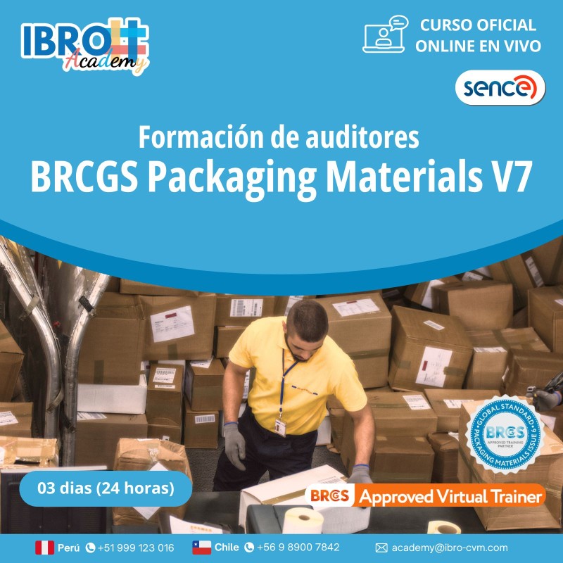 Curso oficial - BRCGS Packaging Materials V7