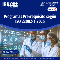 Programas Prerrequisito según ISO 22002-1:2025