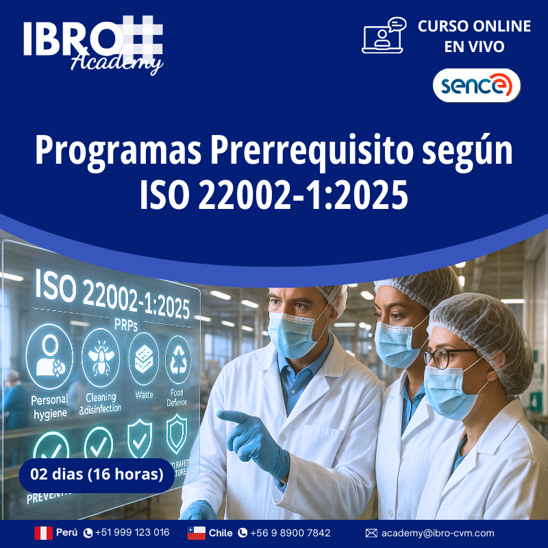 Programas Prerrequisito según ISO 22002-1:2025