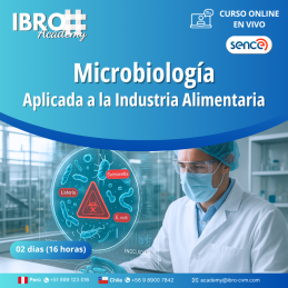 Curso online - en vivo | Microbiología aplicada a la industria alimentaria