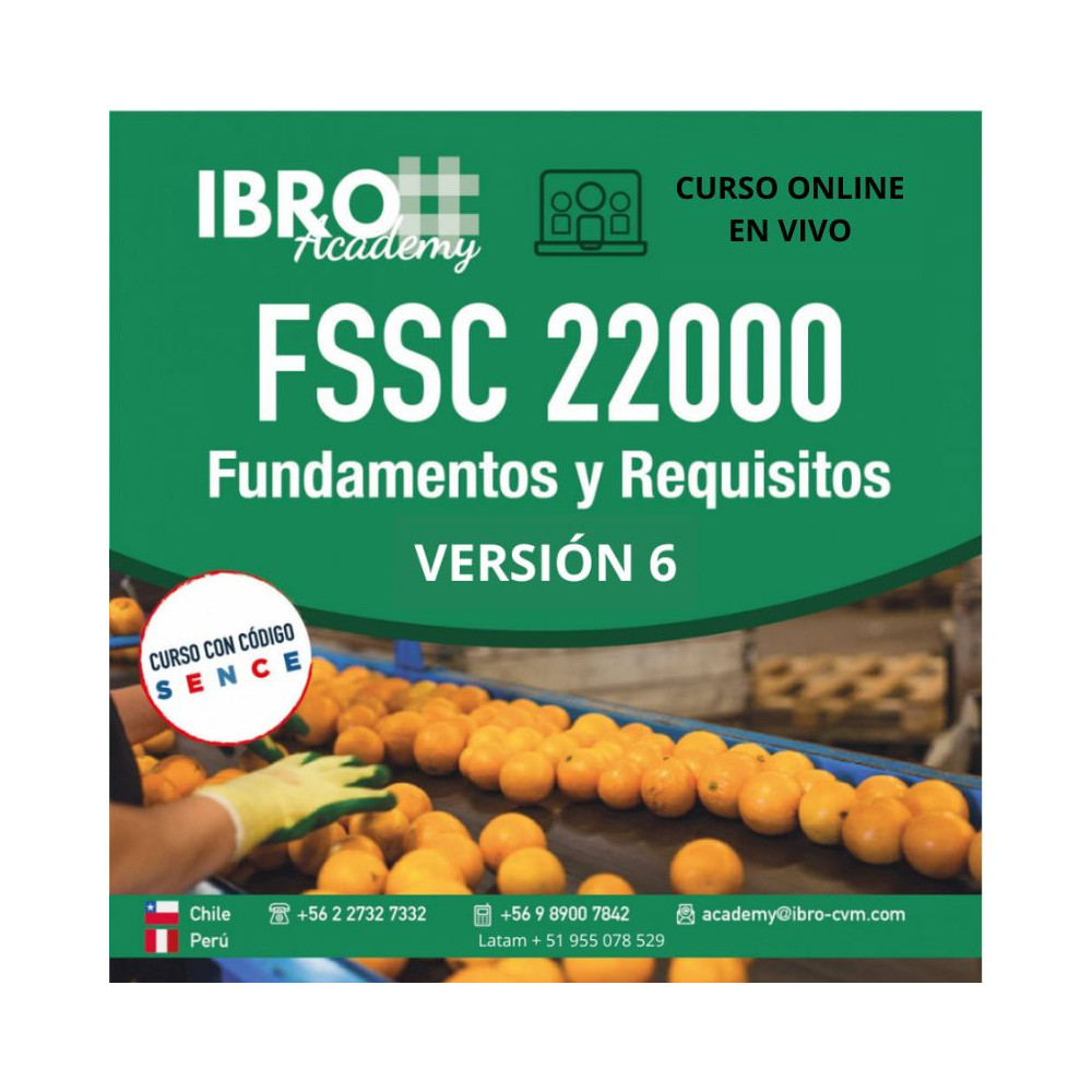 Curso online | FSSC 22000 Versión 5, fundamentos y aplicación
