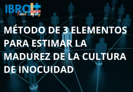 Método de 3 elementos para estimar la madurez de la cultura de Inocuidad